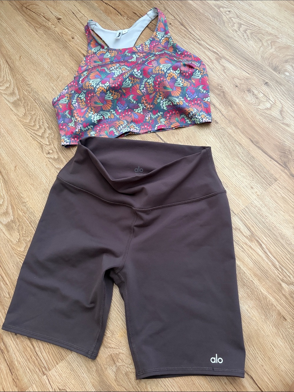 ALO Yoga High-Rise Black Bike Shorts